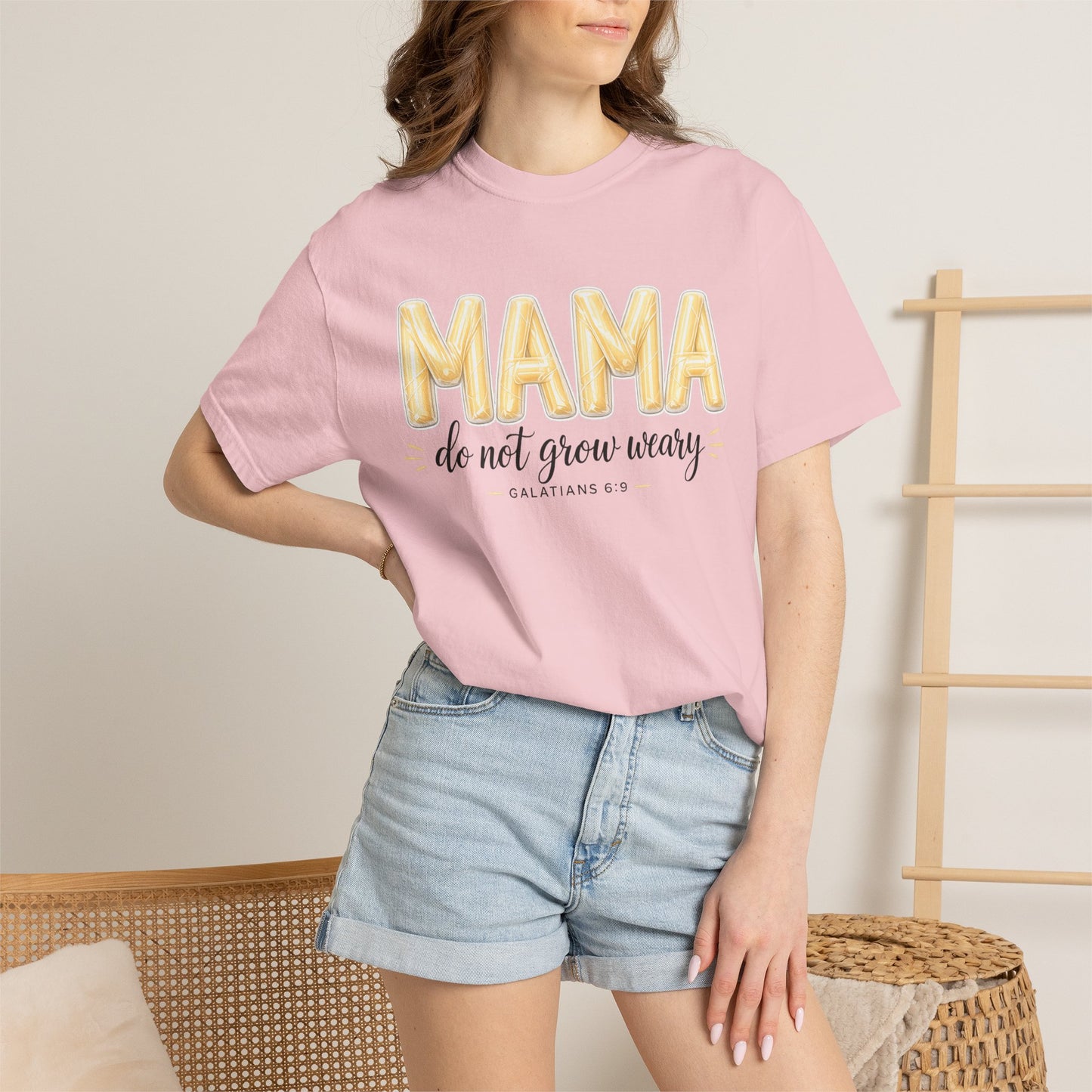 Mama do not grow weary T-shirt | Hannah Harper String Cheese Galatians 6:9