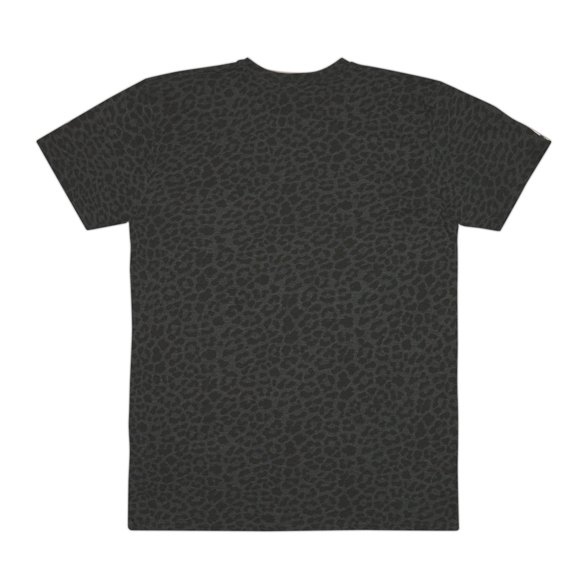 Panthers Bold Text T-Shirt | Leopard Print Background