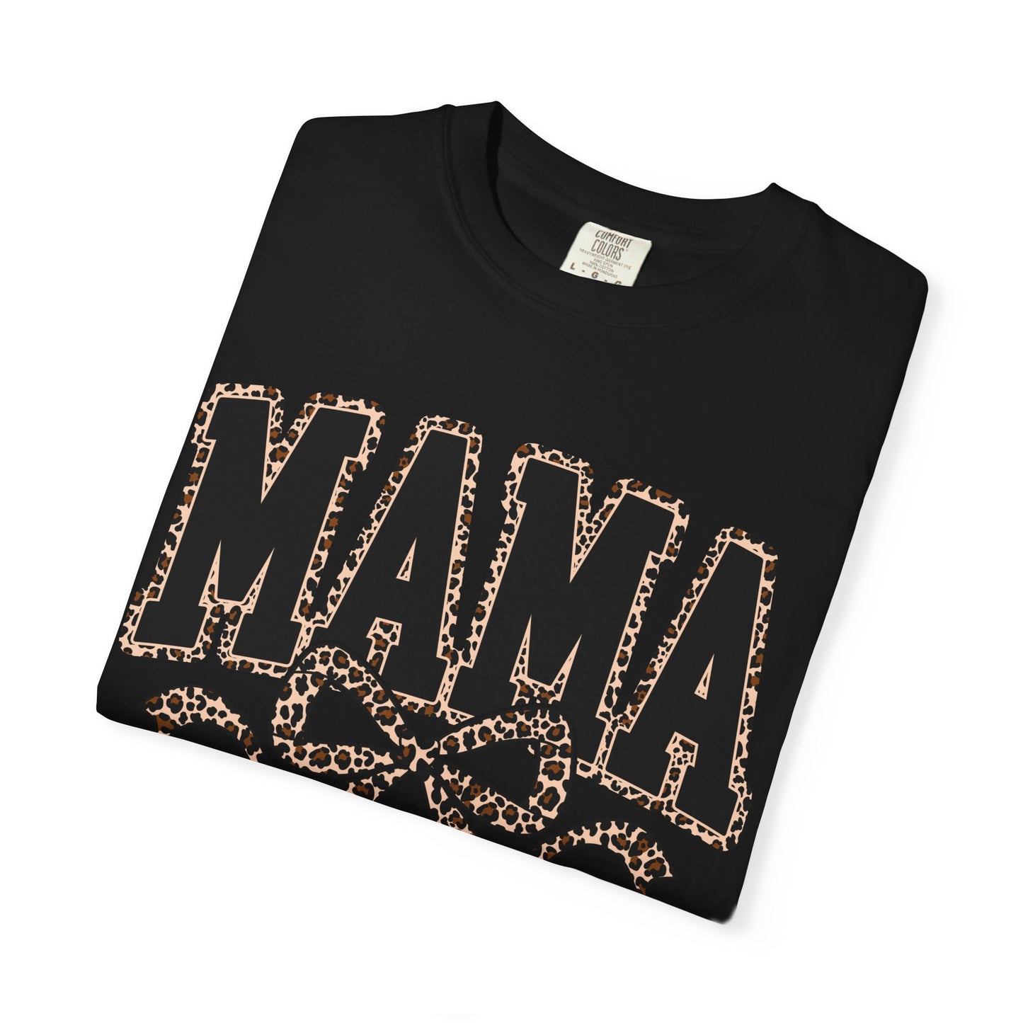 Mama Leopard Bow T-Shirt | Mama Graphic Tee, Animal Print Mom Shirt