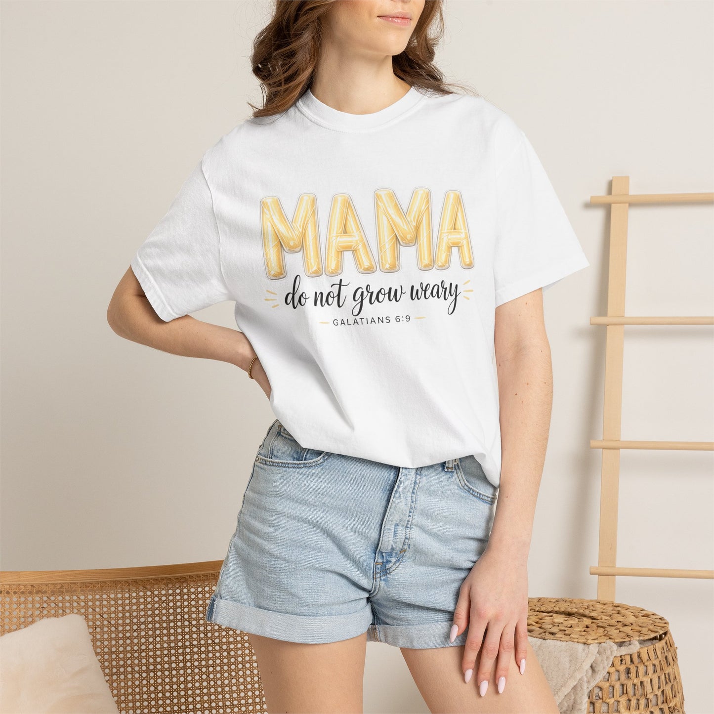 Mama do not grow weary T-shirt | Hannah Harper String Cheese Galatians 6:9
