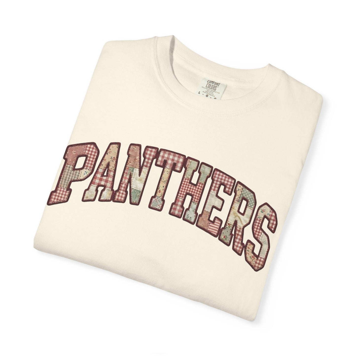 Panthers Patchwork Inspired T-Shirt