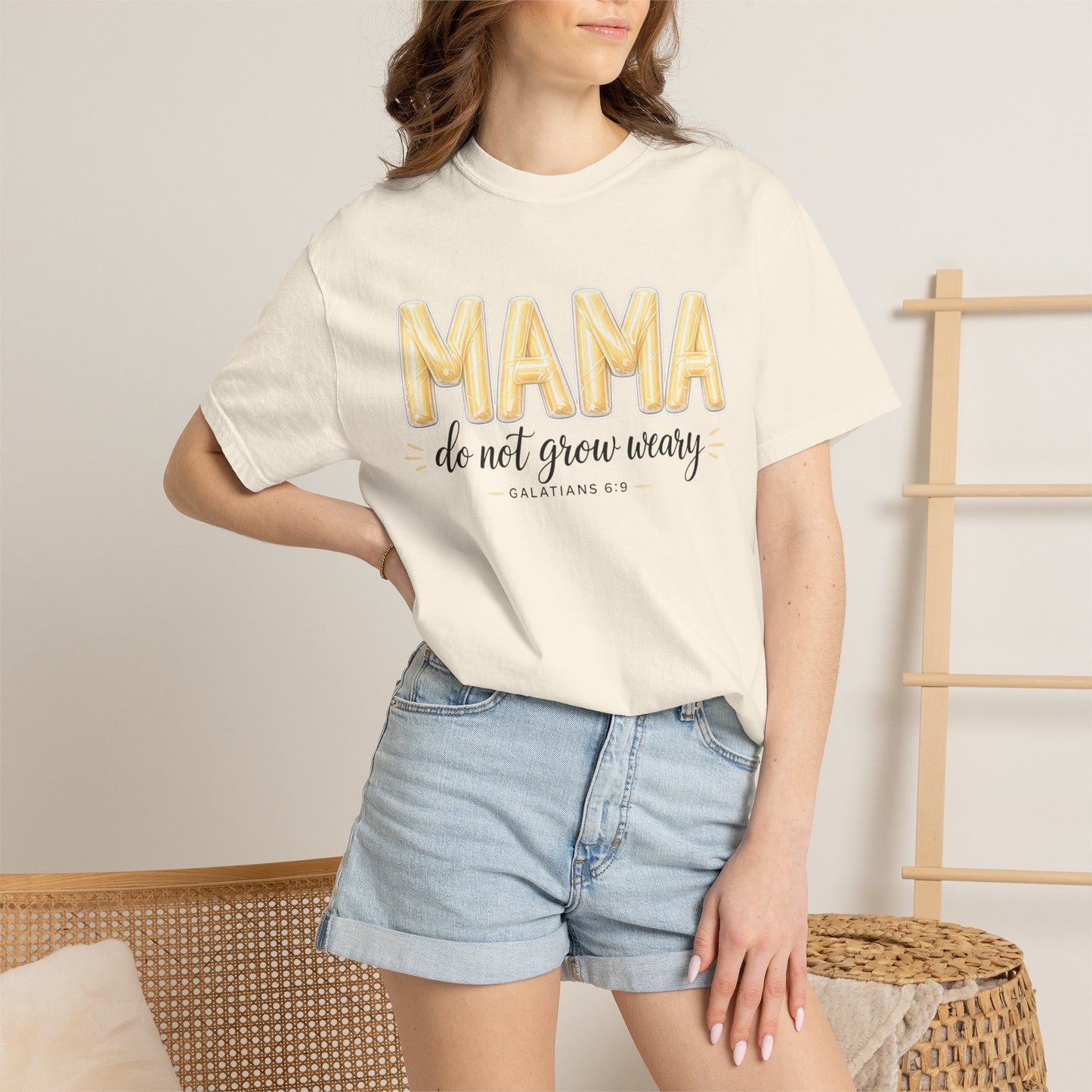 Mama do not grow weary T-shirt | Hannah Harper String Cheese Galatians 6:9