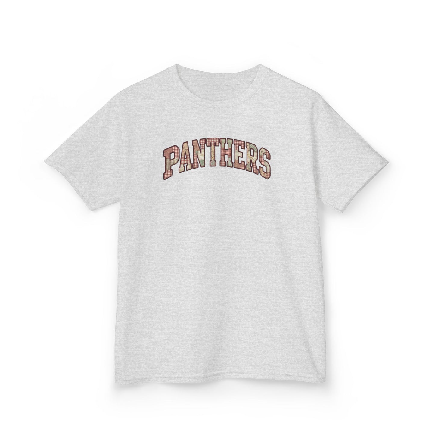 Panthers Patchwork Inspired Kids Tee | Vintage School Sports Shirt