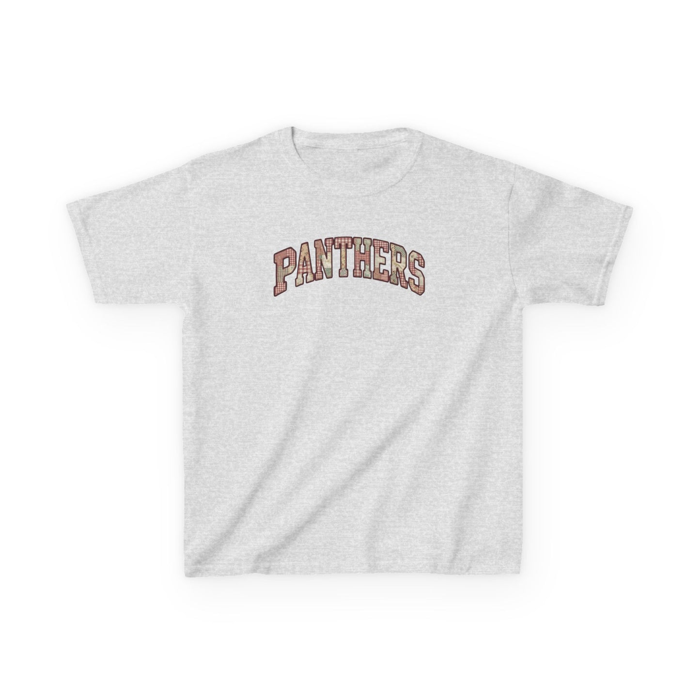 Panthers Patchwork Inspired Kids Tee | Vintage School Sports Shirt