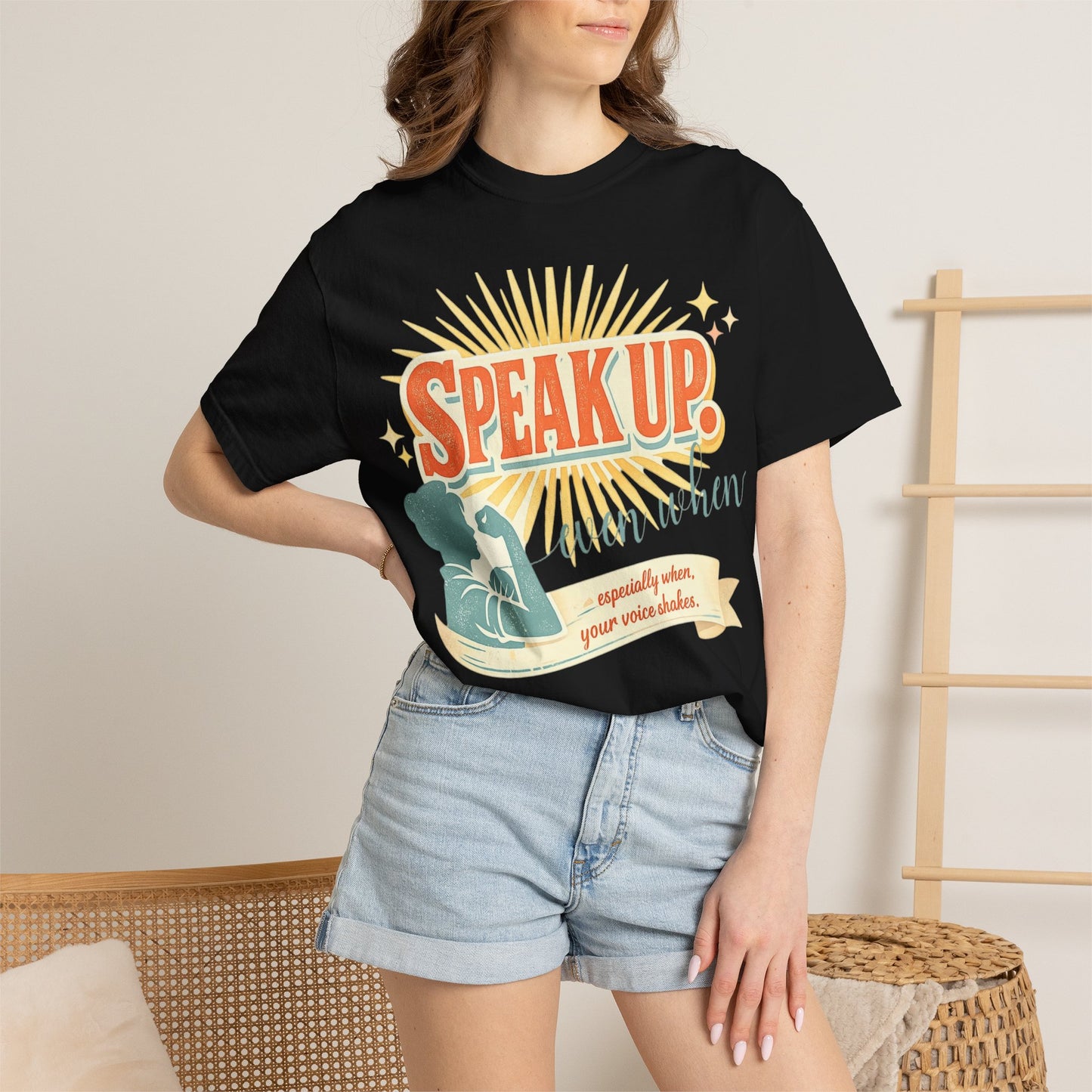 Speak Up Sunrise  T-Shirt | Empowerment slogan tee