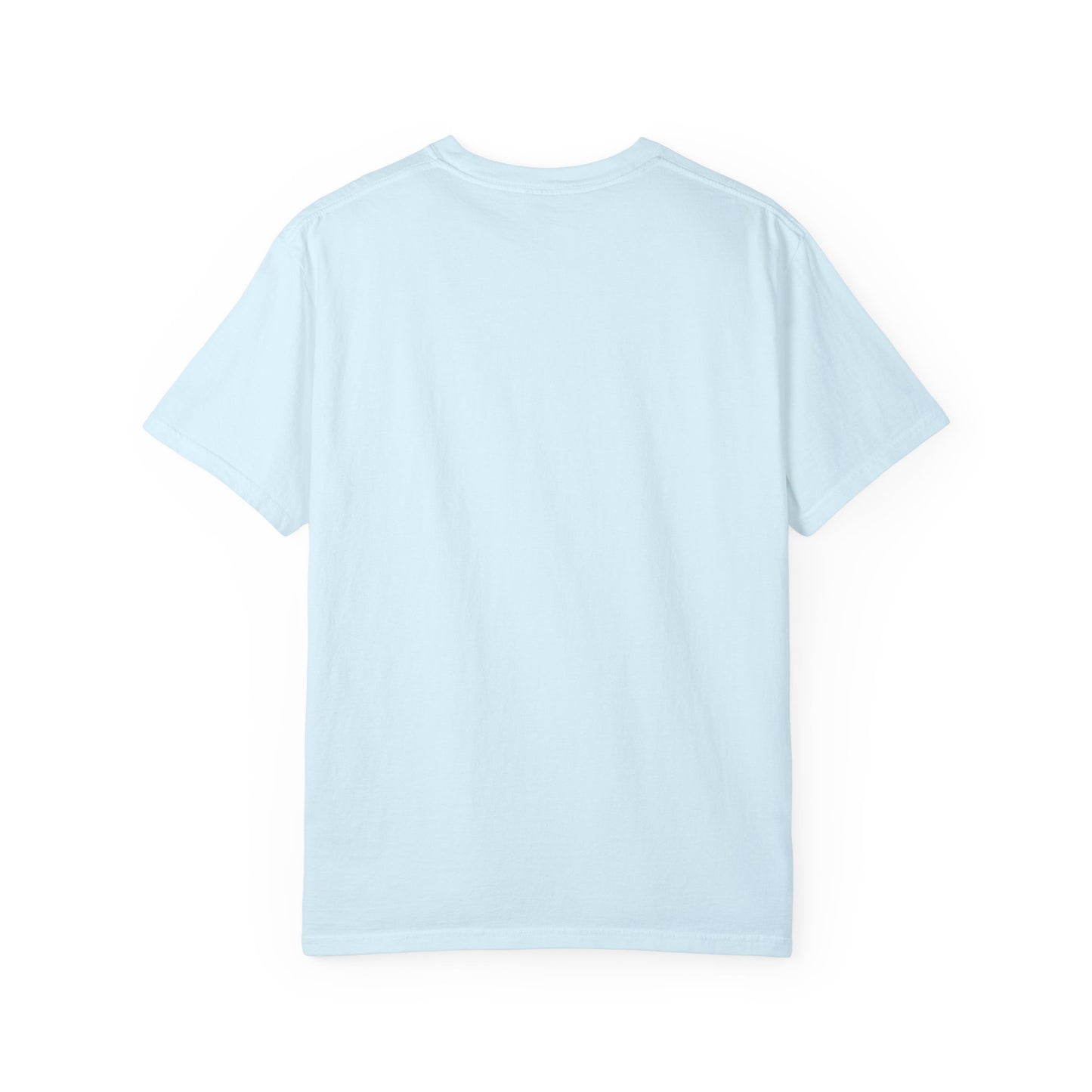 Sunshine & Iced Coffee T-shirt | Summer Stripes, Blue Script