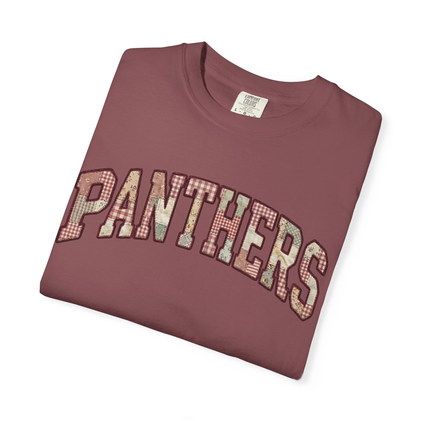 Panthers Patchwork Inspired T-Shirt
