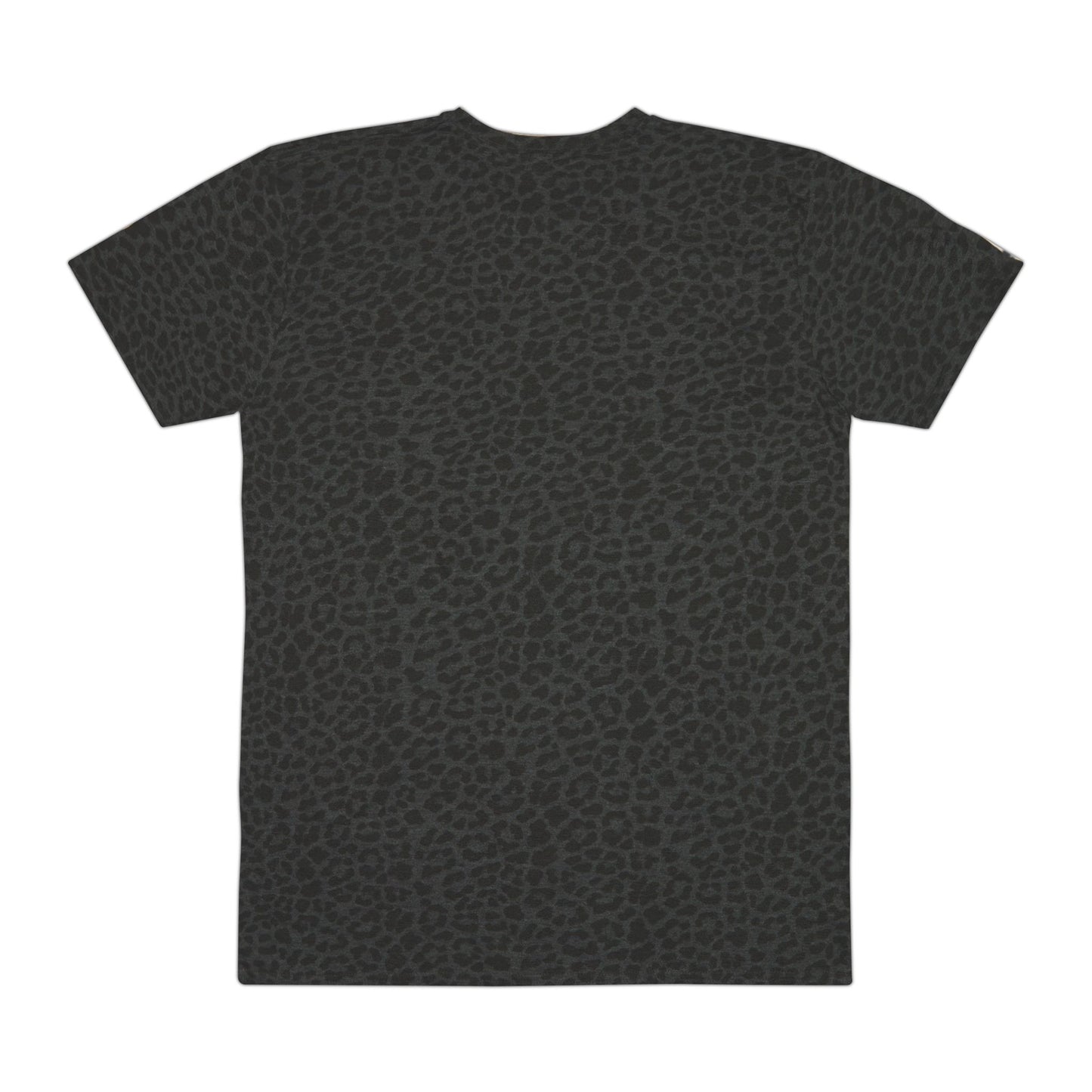 Panthers Bold Text T-Shirt | Leopard Print Background