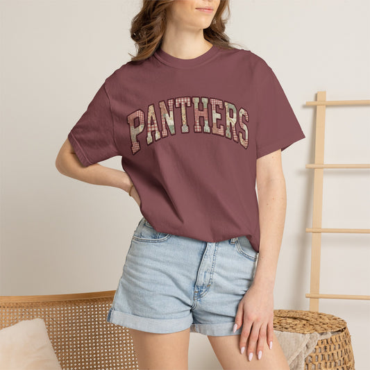 Panthers Patchwork Inspired T-Shirt