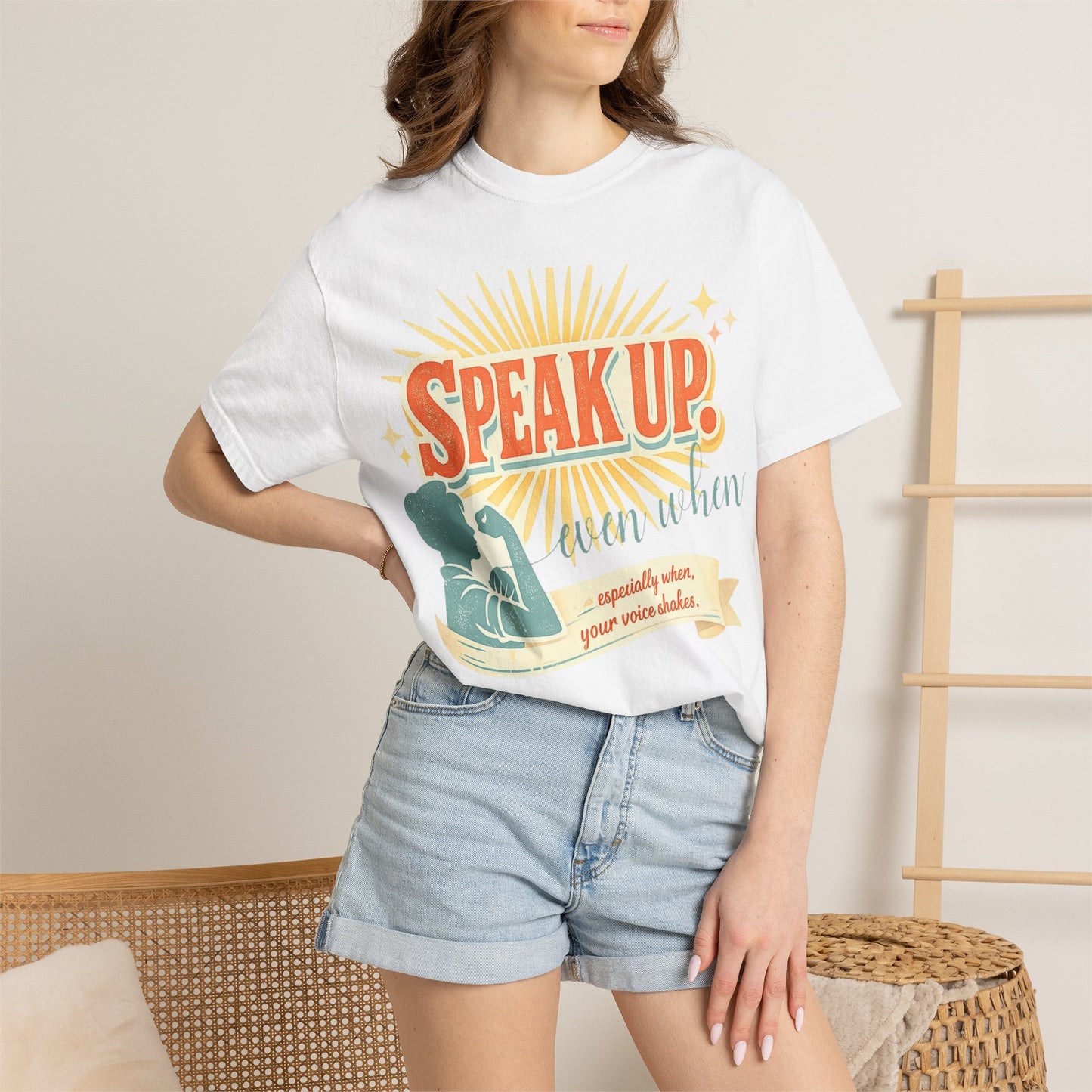 Speak Up Sunrise  T-Shirt | Empowerment slogan tee