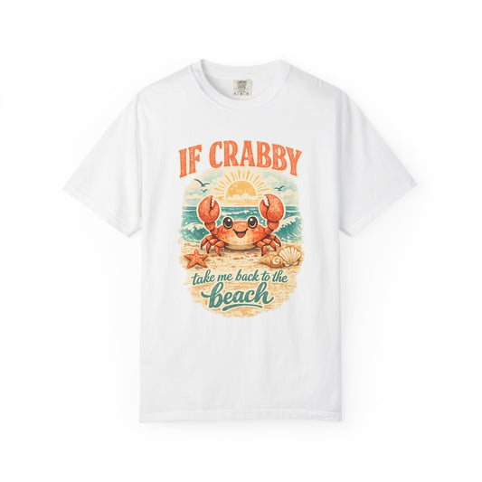If Crabby Take Me Back to the Beach T-shirt | Cute Crab Beach Sunset Tee