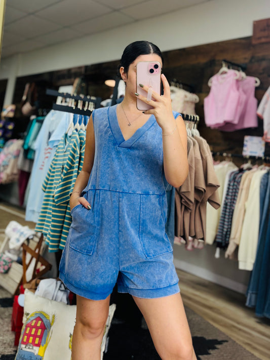 Acid Blue Romper