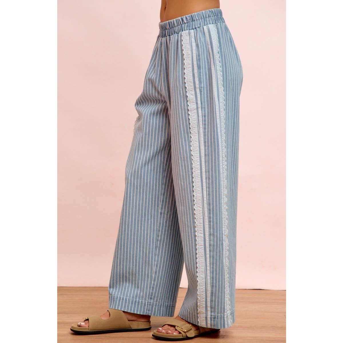 Sweet Betty Striped Lace Pants